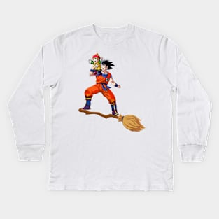 Goku gohan fly Kids Long Sleeve T-Shirt